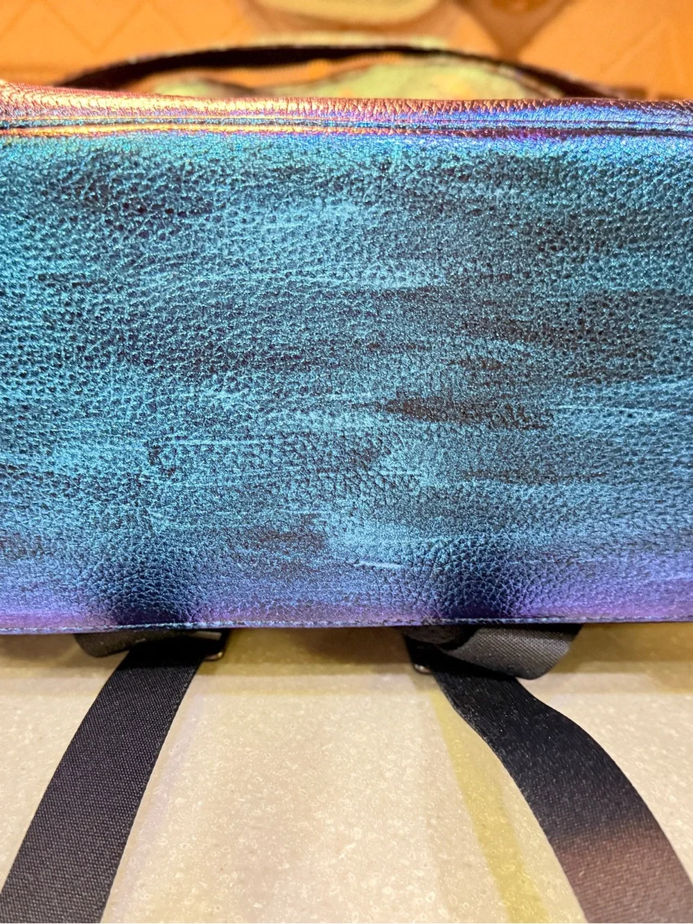 Coach West Backpack in Handpainted Blue Lightening